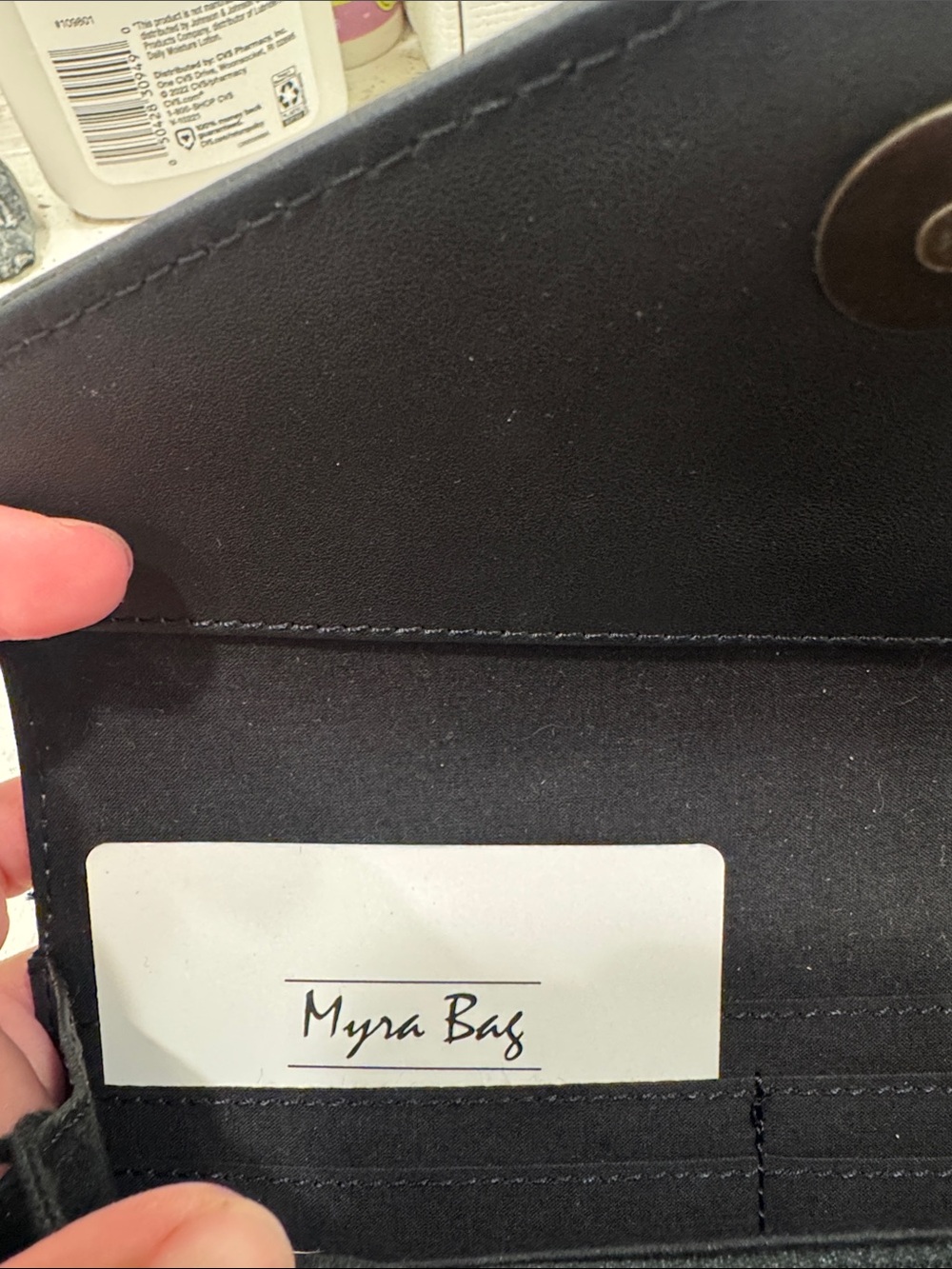 Myra Bag Brown Tooled Leather Wallet Clutch - Picture 4 of 4